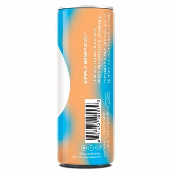 Positive Energy Beverage Poppin' Orange (Pack of 12) - Image 7
