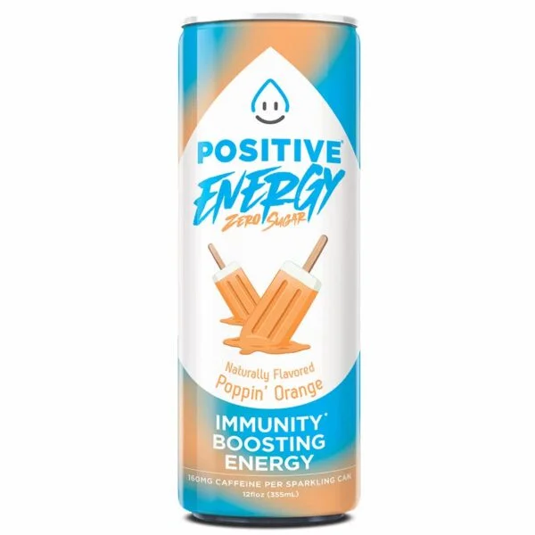 Positive Energy Beverage Poppin' Orange (Pack of 12) - Image 6